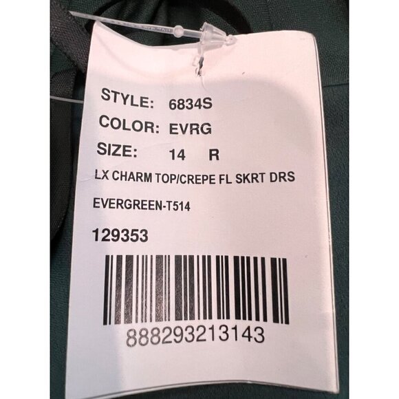 New AFTER SIX Size 14-R High-Neck Open-Back Maxi Dress With Scarf Tie *Defect* - Picture 12 of 12